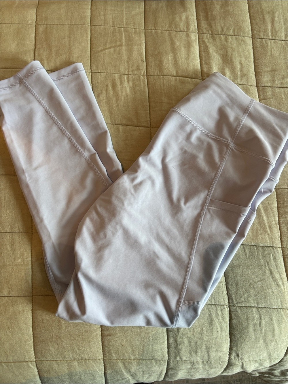 7/8 Lavender Leggings with Side Pocket